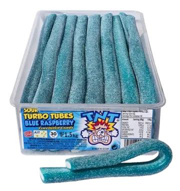 TNT Sour Turbo Tubes Blue Raspberry
