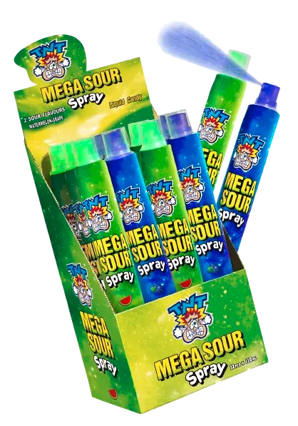 TNT Mega Candy Sour Watermelon & Grape Spray — TNT sprays & liquids pack shot