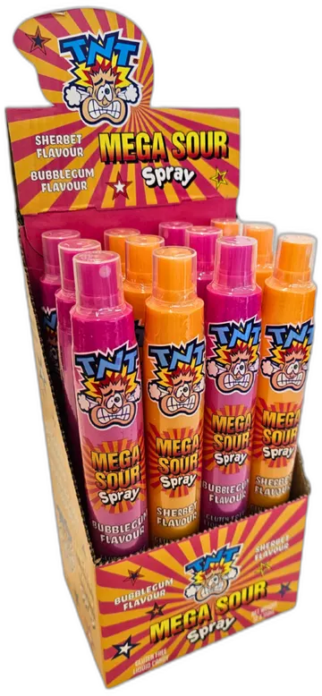 TNT Sour Spray Bubblegum & Sherbet