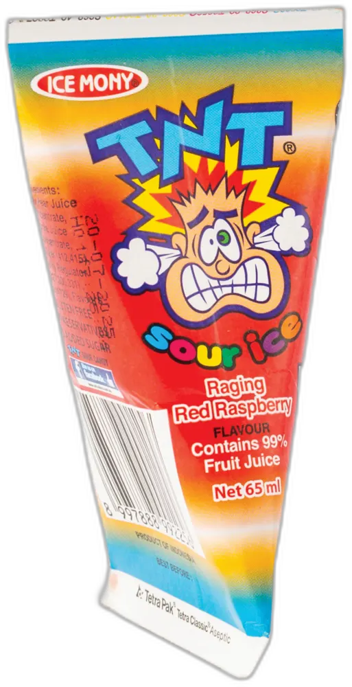 Ice Mony TNT Sour Raging Red R'berry 99% Juice — TNT sprays & liquids pack shot