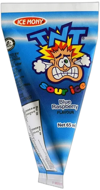 Ice Mony TNT Sour Blue R'berry 99% Juice — TNT sprays & liquids pack shot
