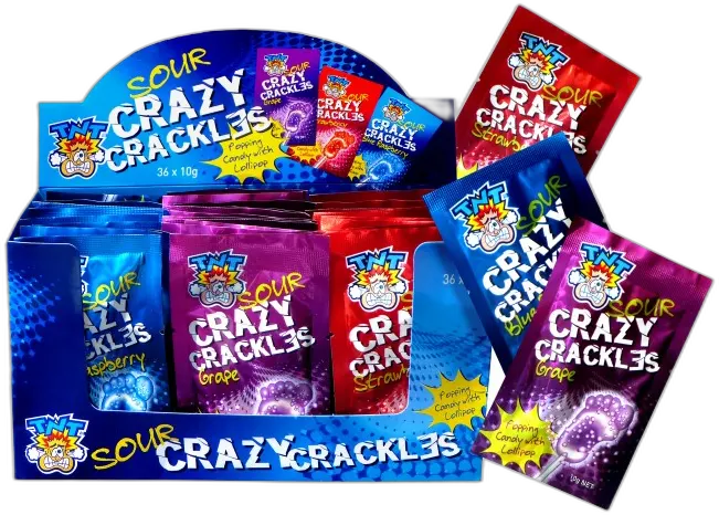 TNT Sour Crazy Crackles — TNT powders pack shot