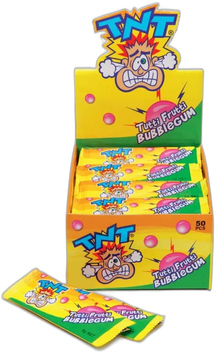 TNT Tutti Frutti Bubblegum Stick — TNT chews & bars pack shot