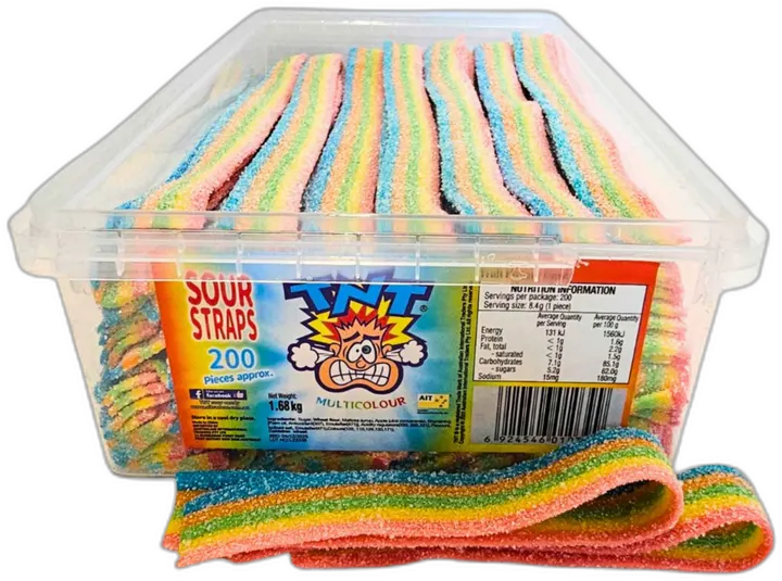 TNT Sour Straps Multicolour — TNT straps pack shot