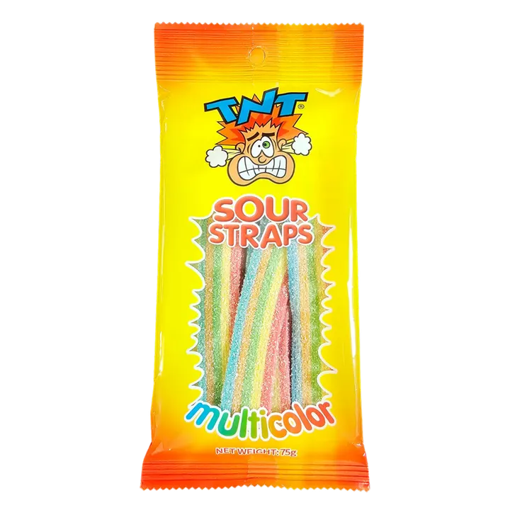 TNT Sour Multicolour Bag — TNT gummies pack shot