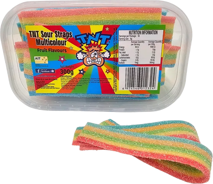 TNT Sour Straps Multicolour — TNT straps pack shot