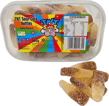 TNT Sour Cola Bottles